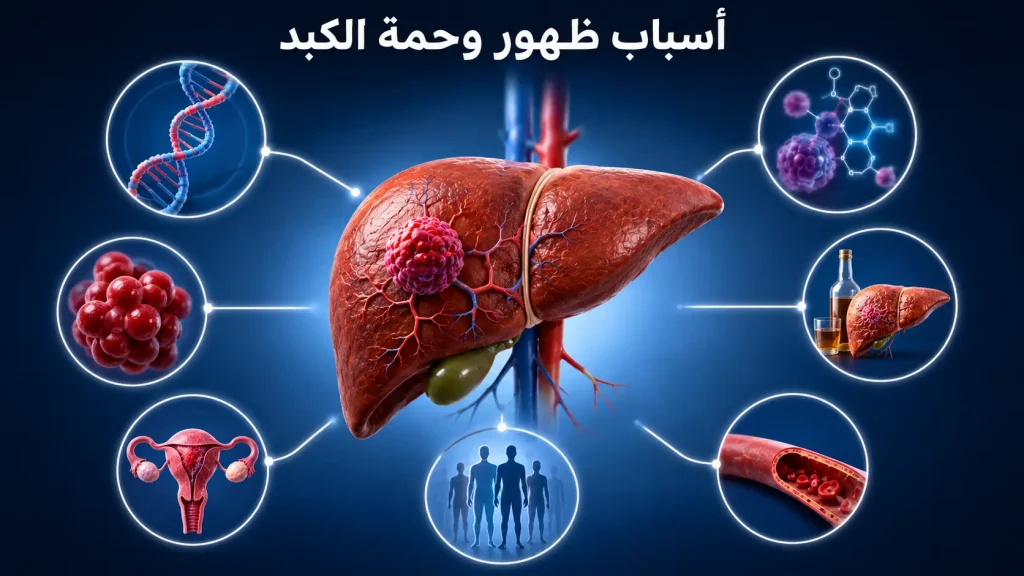 أسباب ظهور وحمة الكبد