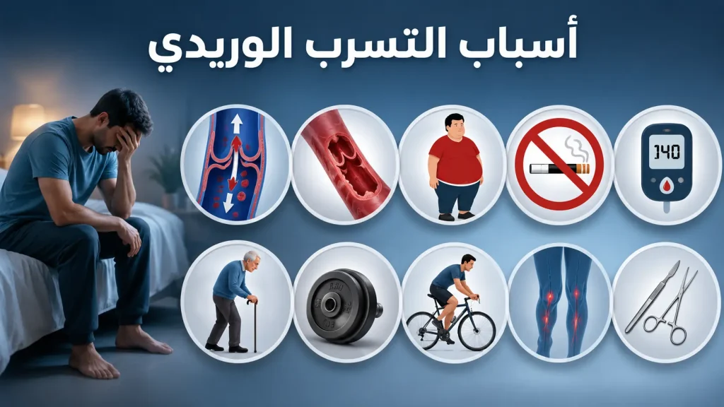 اسباب التسرب الوريدى
