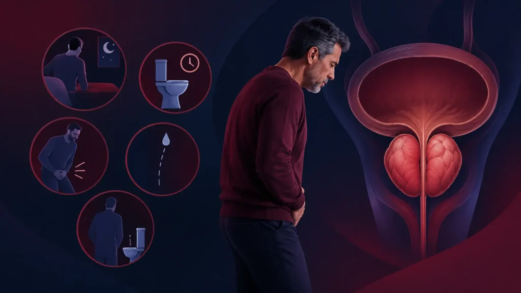 أعراض تضخم البروستاتا​